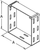 CWJO6 Hammond Manufacturing 6in x 6in Joiner Extra Coupling