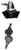 2WKL18 | Hammond Manufacturing Locking wing knob qtr turn - 1418