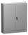 1418ZYD24 | Hammond Manufacturing N12 Freestanding Encl, Dbl Door Dual Access - 72 x 72 x 24 - Steel/Gray