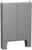 1422N4F12F | Hammond Manufacturing N4 Dbl Door Floormount Encl w/panel - 74 x 72 x 12 - Steel/Gray