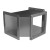 1487DTSS | Hammond Manufacturing N4X Wireway, Tee Fitting - Fits 6 x 6 - 304SS