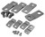 PJW4NLS | Hammond Manufacturing PJ Series Mounting Feet (Set of 4) - Fits 24 x 20 to 30  x  24 - 304 SS