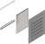 1481L3R55GY | Hammond Manufacturing Type 3R Louver Kit 5x5 - Steel/Gray
