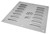 1481L88 | Hammond Manufacturing Vent. Plate, 10.50" x 9.5" - Steel/Gray