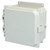 AMP884NLF Allied Moulded Products 8 x 8 x 4 Polycarbonate Enclosure with Hinged Cover and Nonmetal Snap Latch