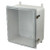 AMP1648CCL Allied Moulded Products 16 x 14 x 8 Polycarbonate Enclosure with Hinged Clear Cover and Stainless-Steel Snap Latch