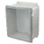 AMP1648CCNLF Allied Moulded Products 16 x 14 x 8 Polycarbonate Enclosure with Hinged Clear  Cover and Nonmetal Snap Latch