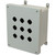 AM1086P9 | Fiberglass enclosure with 4-screw lift-off cover and 9 pushbutton holes