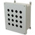 AM1206P16 | Fiberglass enclosure with 4-screw lift-off cover and 16 pushbutton holes