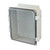 AMP1204CCNLF | Polycarbonate enclosure with hinged clear cover and nonmetal snap latch
