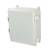 AMP1204NL Allied Moulded Products 12in x 10in x 4in Polycarbonate enclosure with hinged cover and nonmetal snap latch