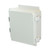 AMP1204NLF | Polycarbonate enclosure with hinged cover and nonmetal snap latch