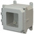 AMU664HW | 6 x 6 x 4 Fiberglass enclosure with 2-screw hinged window cover