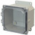 AMU664CCF Allied Moulded Products 6 x 6 x 4 Fiberglass enclosure with 4-screw lift-off clear cover