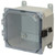 AMU664CCL | Fiberglass enclosure with hinged clear cover and snap latch
