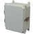 AMU864T | 8 x 6 x 4 Fiberglass enclosure with hinged cover and twist latch