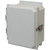 AMU864TF | 8 x 6 x 4 Fiberglass enclosure with hinged cover and twist latch