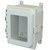 AMU864NLW | 8 x 6 x 4 Fiberglass enclosure with hinged window cover and nonmetal snap latch