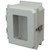 AMU864TWF | 8 x 6 x 4 Fiberglass enclosure with hinged window cover and twist latch