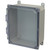 AMU864CC | 8 x 6 x 4 Fiberglass enclosure with 4-screw lift-off clear cover