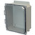 AMU864CCHF | 8 x 6 x 4 Fiberglass enclosure with 2-screw hinged clear cover