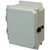 AMU1084LF | 10 x 8 x 4 Fiberglass enclosure with hinged cover and snap latch