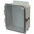 AMU1084CCLF | 10 x 8 x 4 Wall Mount Enclosure Assembly (Metal Snap Latch Hinged Cover - Clear Polycarbonate)