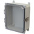 AMU1084CCT | 10 x 8 x 4 Fiberglass enclosure with hinged clear cover and twist latch