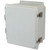 AMU1206TF | Allied Moulded Products 12 x 10 x 6 Twist Latch Hinged Solid/Opaque Cover