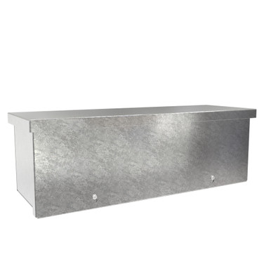 C3RWT618G Hammond Manufacturing 6in x 6in x 18in Type 3R Unpainted Galvanized Steel Wiring Trough