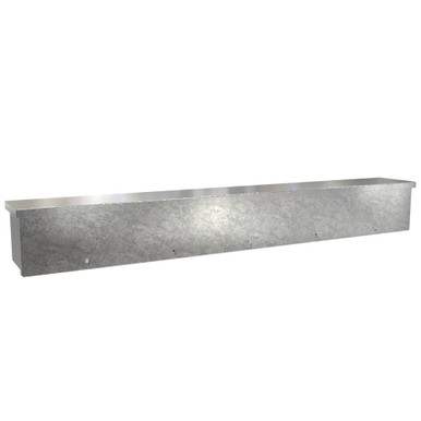 C3RWT648G Hammond Manufacturing 6in x 6in x 48in Type 3R Unpainted Galvanized Steel Wiring Trough
