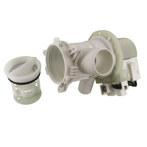 Genuine 2840941500 Beko WM5140 Series Drain Pump Base & Filter Housing Assembly