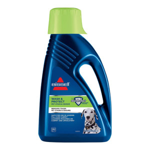 Genuine Bissell Wash & Protect Carpet Shampoo 1.5L Pet Odour & Stain Remover (1087N)