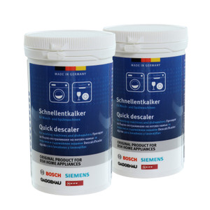 Genuine Bosch Siemens Descaler for Washing Machines Dishwashers Limescale Remover (Pack of 2 x 250g)