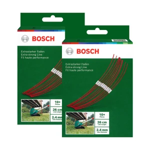 Genuine Bosch ART26 Combitrim Series 26cm x 2.4mm Extra Strong Line (2 x Pack of 10, F016800181)