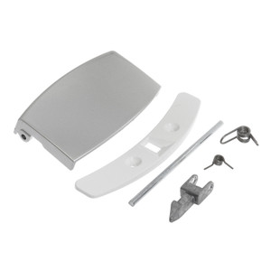Washing Machine Silver Door Handle Latch Kit Compatible for AEG L74, L76, L84, L86, L88 Series
