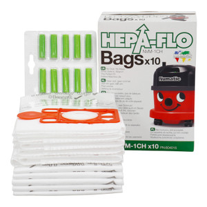 Vacuum Dust Bags & Air Fresheners Kit for Numatic Henry, Hetty RSV200, NRV200 (10 Bags + 10 Air Fresheners, 604015)
