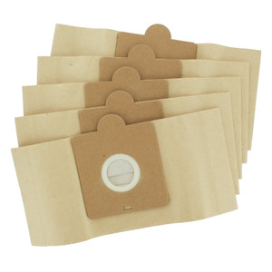 Paper Dust Bags (Pack of 5) for Ariete 1500 1600 Houdini Rosso Silver 404/3407