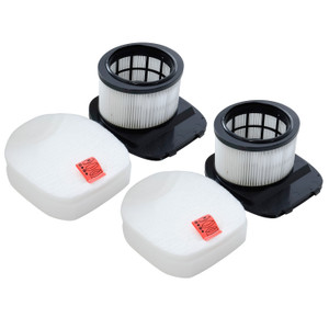 Vacuum Cleaner Filter Kit for Shark IZ370, IZ370UK, IZ380, IZ380UK, IZ380UKT Series (2 Pack, XFFKFFJ200UK, XPMFFFJ200UK)