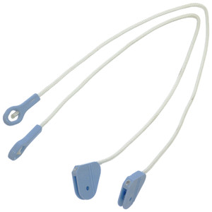 Dishwasher Door Hinge Brake Cords for Beko - Blue Ended Type (340mm, Pack of 2, 1881050200)