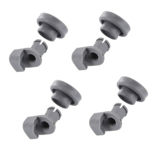 Small Upper Dishwasher Basket Wheel for Bosch SMI, SMS, SMV (Pack of 4, 00424717)