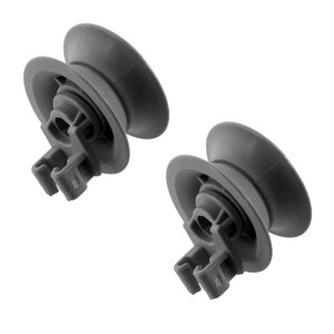 Upper Basket Wheels for Bosch, Neff, Siemens 1KDW, BW, CG, CP, DVS, S41, SCE, SGV, SHE, SHX, SMD, SMI, SMS Series Dishwasher (Pack of 2, 00611666)