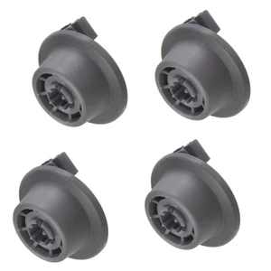 Dishwasher Lower Basket Wheels for Bosch SMS, SMV Series; Siemens SN678X46TE SX678X46TE (Pack of 4, 00611475)