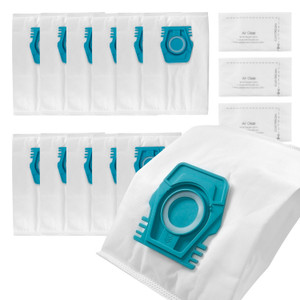 SMS Microfibre Vacuum Bags & Filter for Miele 'TU' Type Guard L1, Guard S1 Series (Pack of 12 Bags + 3 Filter, 12557060)