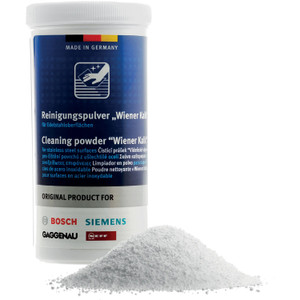 Genuine Cleaning Powder for all Bosch, Siemens, Neff & Gaggenau Appliances with Stainless Steel Surfaces (100g, 00311946)