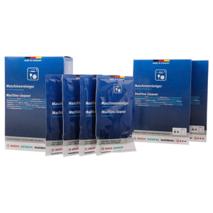 Genuine Dishwasher Cleaner Kit for Bosch, Siemens, Neff, Gaggenau (3 Kits, each containing 4 x 45g Sachets, 00312485)