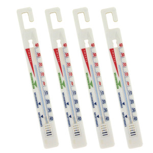 Universal -40°C to +40°C Temperature Range Stick Type Thermometer with Hanging Hook (Pack of 4)