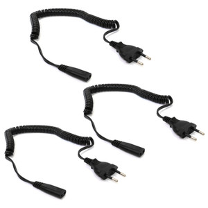 Universal 2-Pin Continental Style Shaver Lead (Pack of 3)