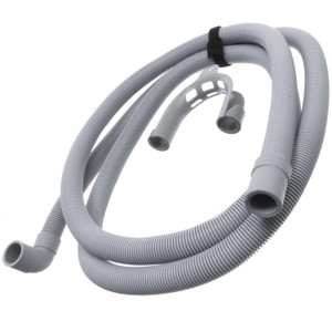 Universal Drain Outlet Hose & Hook 19/21mm Bent End 2.5m
