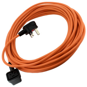 10M Cable & 13A Plug Assembly with 3-Pin Connector for Numatic WVD, HZD, NTD, HZQ (236010)